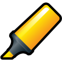 Highlighter Yellow Icon 128x128 png
